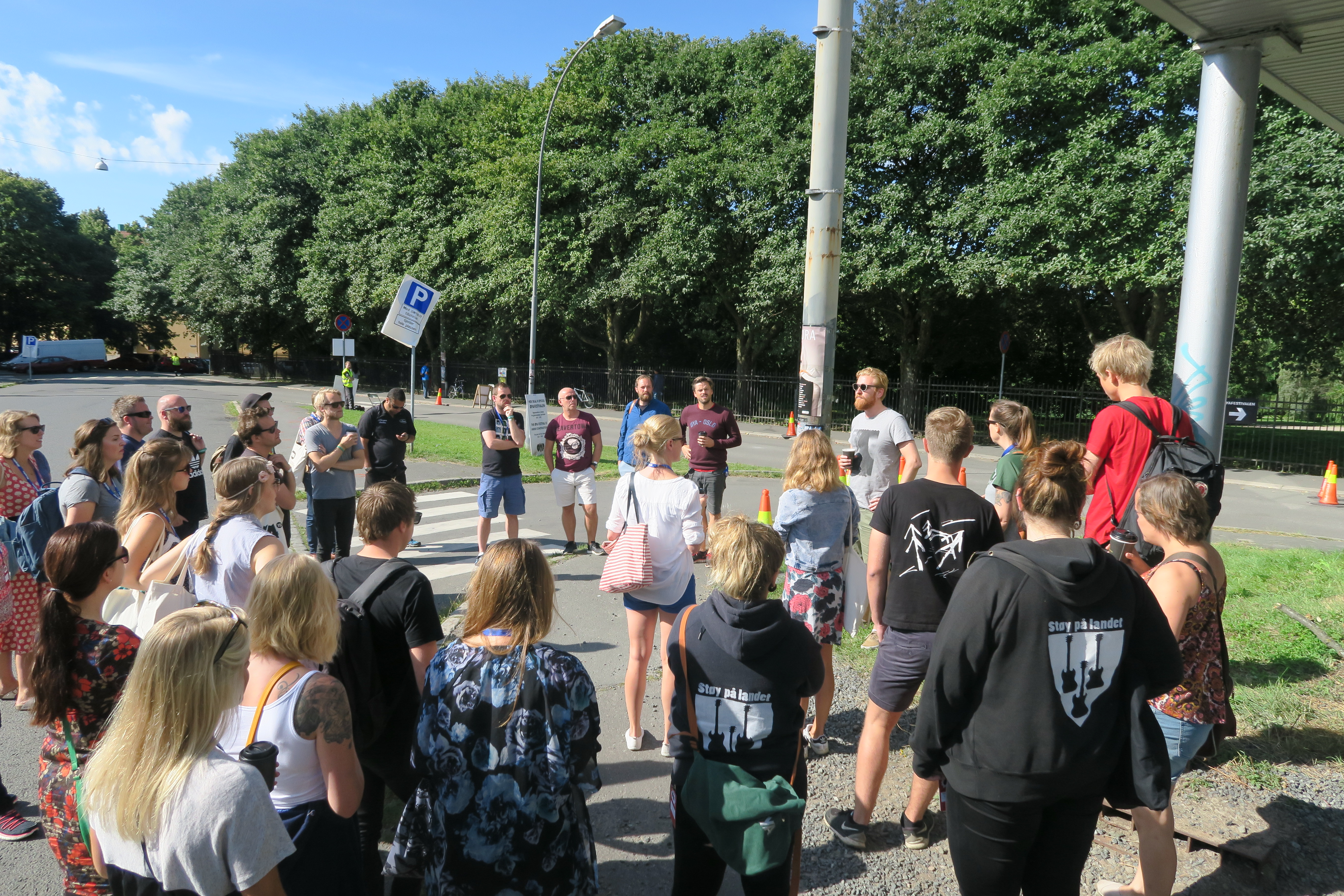 Fra omvisning på Øyafestivalen 2015. Foto: NKA
