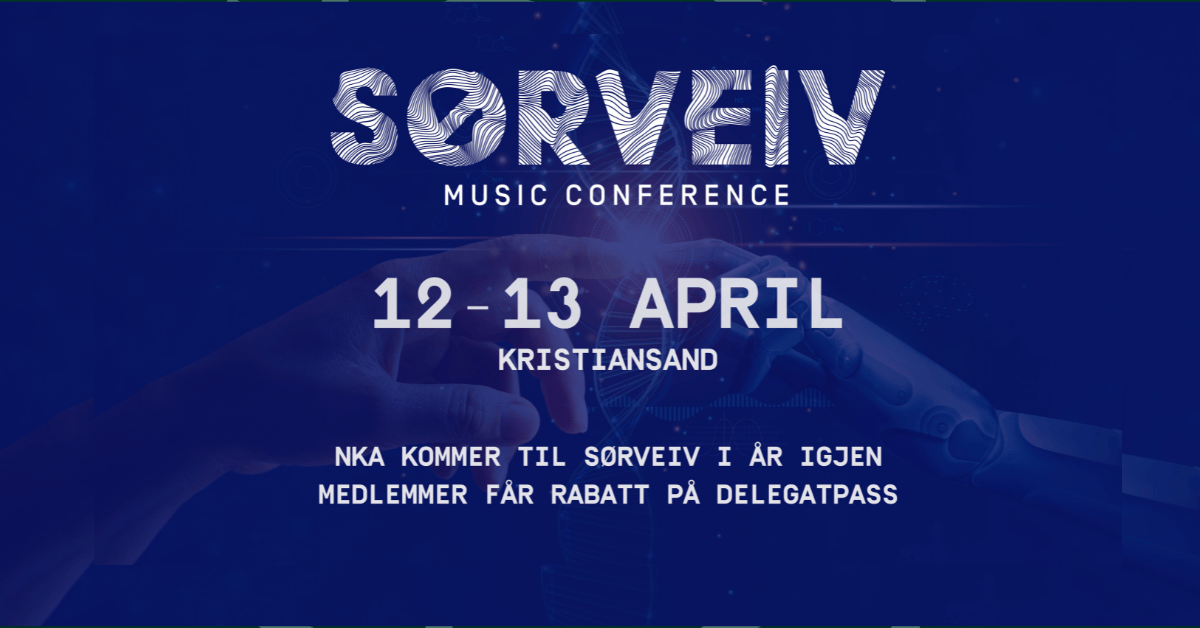 Sørveiv arrangeres i Kristiansand 12.–13. april og NKA vil være til stede. Medlemmer av NKA får rabatt på delegatpass. 