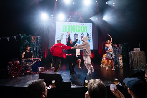 Fra BingoBar på Drammens Teater fredagskvelden.